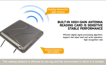 UHF RFID Reader | Yanzeo SR691 | SR692 | SR693 10M Long Distance Outdoor IP67 9dBi Antenna WIFI RS232/RS485/Wiegand RJ45/USB Integrated Reader