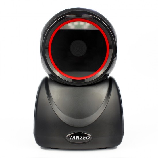 Yanzeo YS890 Desktop Barcode Scanner USB Wired High Speed 1D/2D Hands-Free Barcode Reader with Adjustable QR Platform Scanner