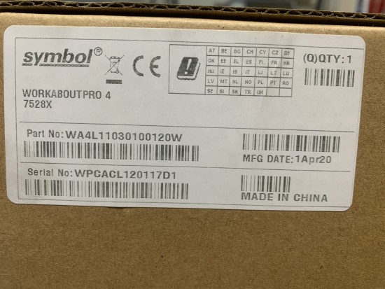 Workabout Pro 4 7528X Windows CE Barcode Scanner Mobile Computer
