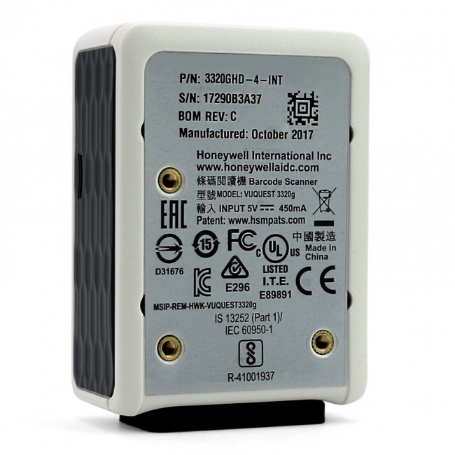 Honeywell Vuquest 3320G-4-INT 3320G Compact Area-Imaging 1D 2D Barcode  Scanner RS-232 USB RS232 Cable