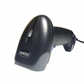 YANZEO S100 Wired 2D Barcode Scanner, Handheld USB Barcode Reader, QR Bar Code Scanner Automatic UPC PDF417 Data Matrix Bar Code Reader for Store, Warehouse, Supermarket