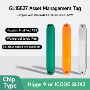 Yanzeo GL15527 UHF RFID Tag Anti-metal tag UHF long-distance waterproof ABS electronic tag asset management (10PCS)