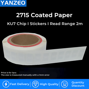 Yanzeo UHF RFID 860~960MHz Inlay Tag 27*15mm ISO/IEC 180000-6C EPC Class1 Gen2 For Assets Management,Warehousing,etc.
