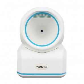Yanzeo Desktop Barcode Scanner Omnidirectional Hands-Free 1D/2D QR Bar Code Laser Barcode Scanner Image
