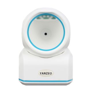 Yanzeo YS867 Desktop Barcode Scanner Omnidirectional Hands-Free 1D/2D QR Bar Code Laser Barcode Scanner Image